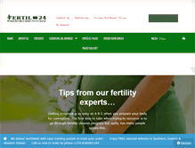 Tablet Screenshot of fertil24.com